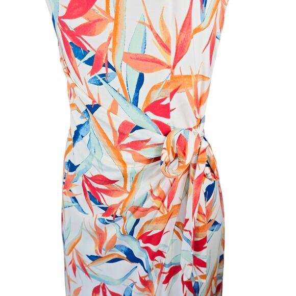 Tommy Bahama Sleeveless Faux Wrap Bird of Paradise Floral Women's Maxi Dress S - Picture 3 of 7